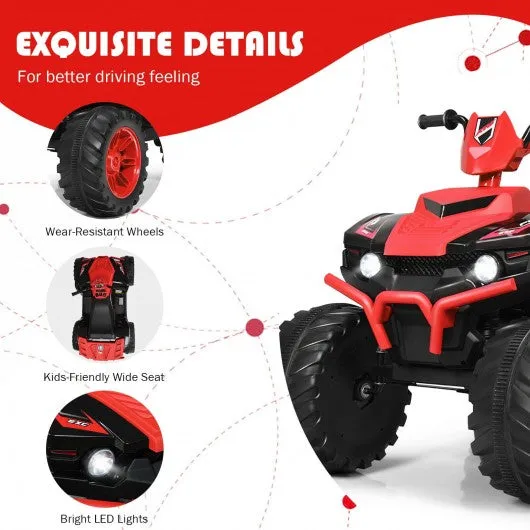12V Kids 4-Wheeler ATV Quad Ride On Car -Red