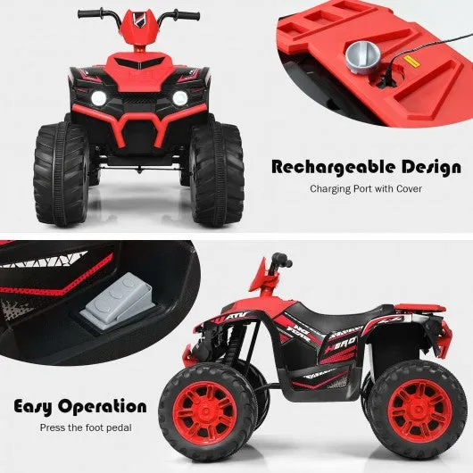 12V Kids 4-Wheeler ATV Quad Ride On Car -Red