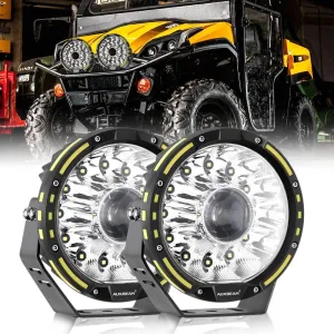 (2pcs/set) 7 Inch 230W 33332LM 360-PRO Series LED Driving Lights Amber/Black Covers(Optional) for ATV UTV SIDE BY SIDE 4X4