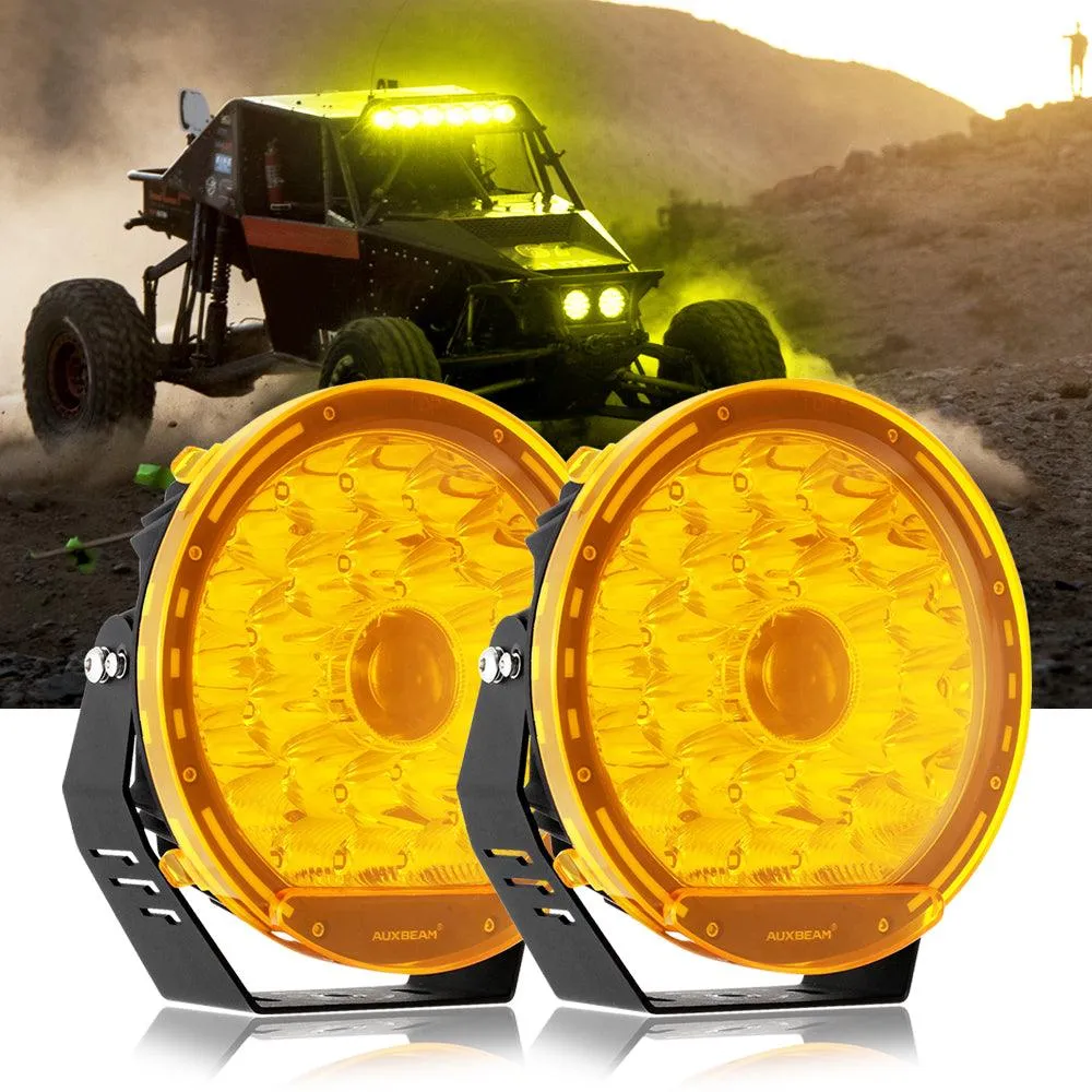 (2pcs/set) 9 INCH 270W 37776LM 360-PRO Series LED Driving Lights Amber/Black Covers(Optional) for ATV UTV SIDE BY SIDE 4X4
