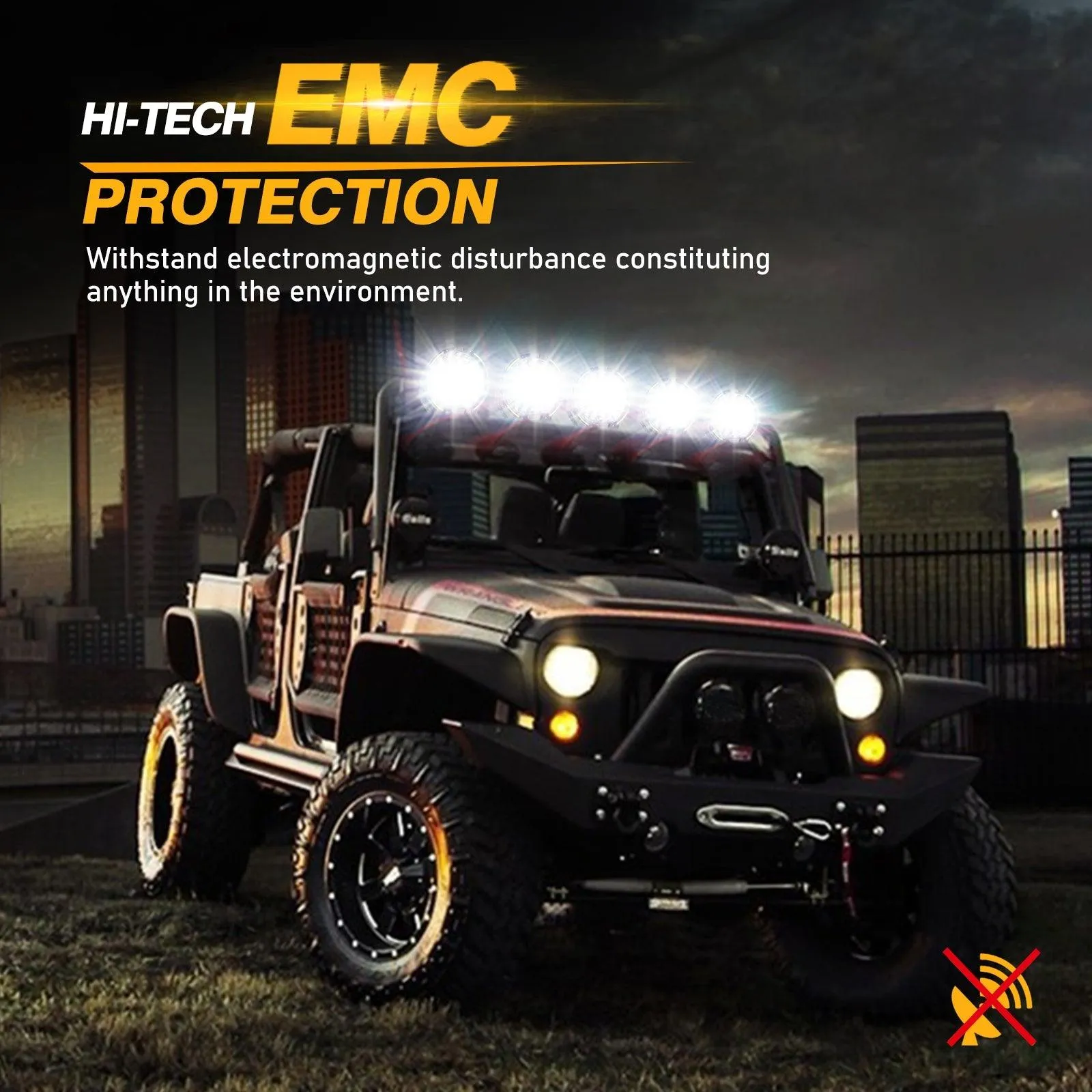 (2pcs/set) 9 INCH 270W 37776LM 360-PRO Series LED Driving Lights Amber/Black Covers(Optional) for ATV UTV SIDE BY SIDE 4X4