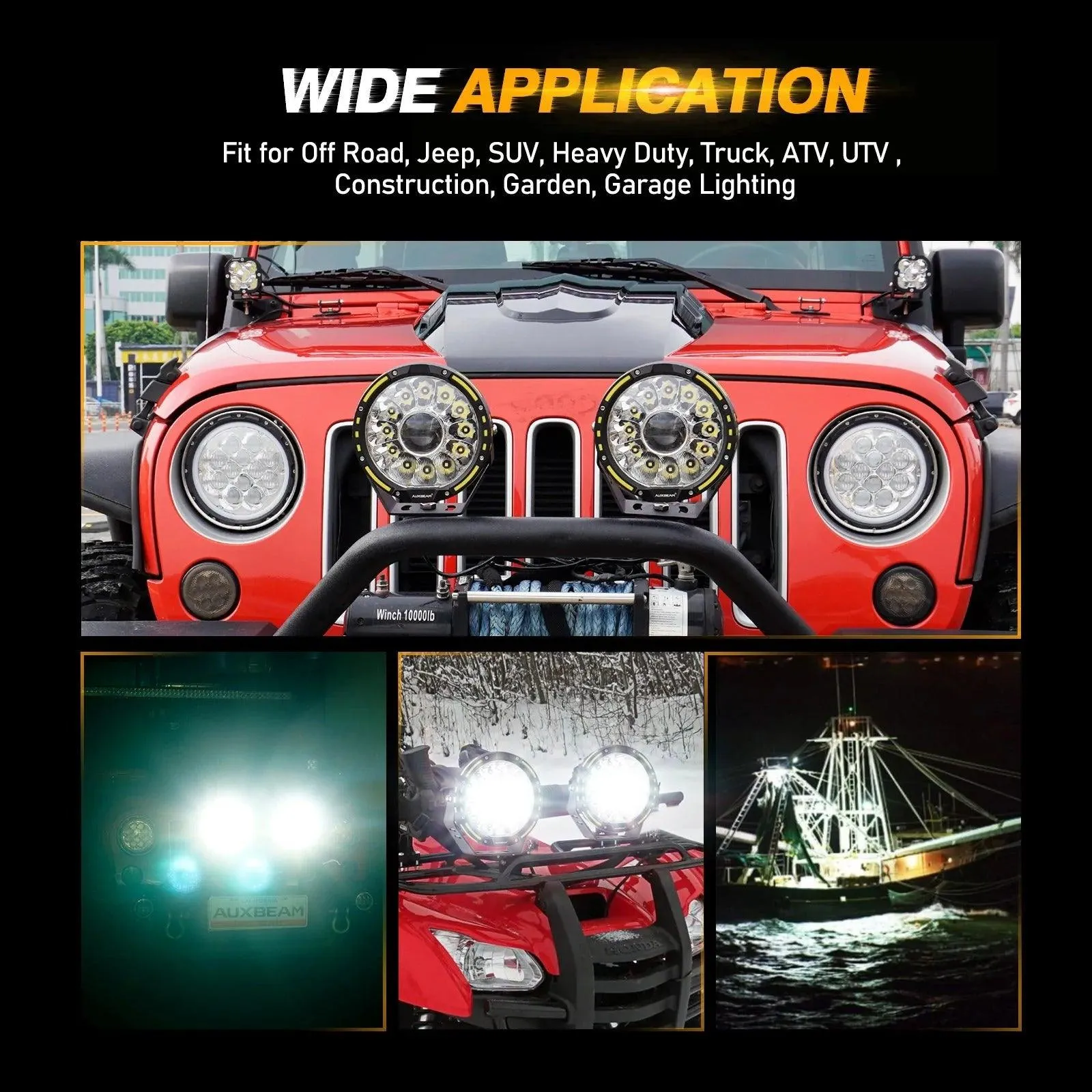 7 Inch 230W 360-PRO Lens LED Driving Lights
