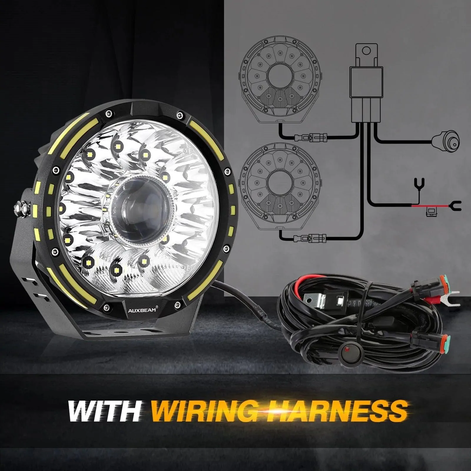 7 Inch 230W 360-PRO Lens LED Driving Lights