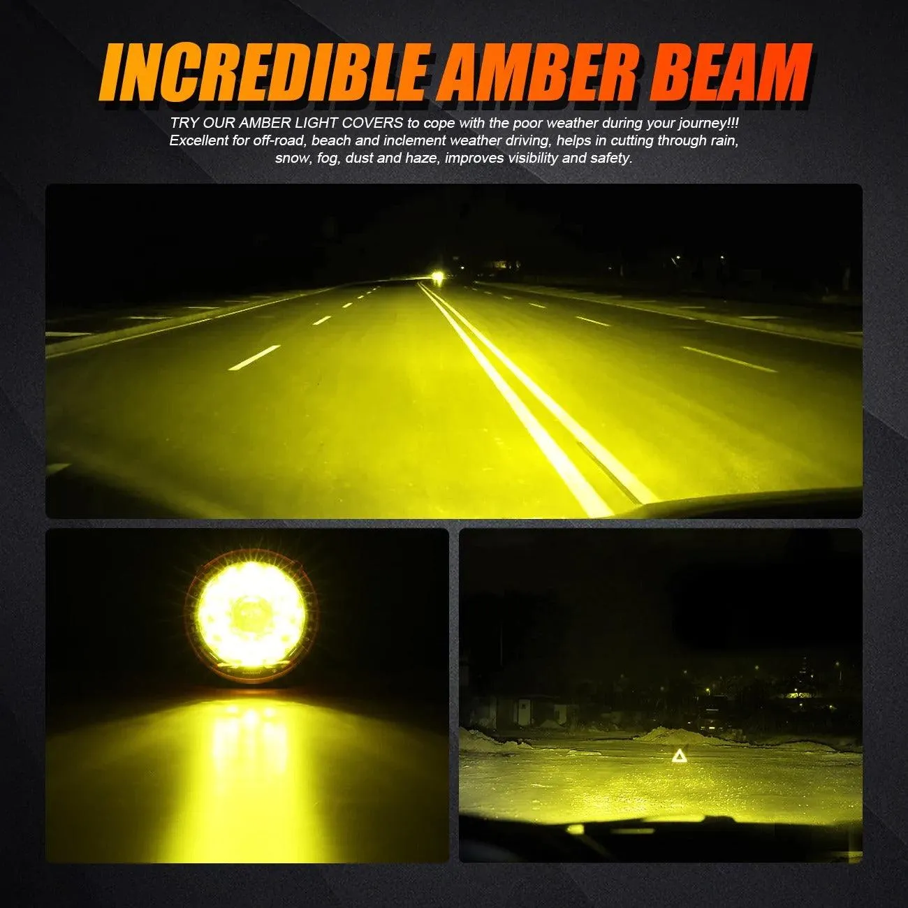 7 Inch 90W Round Spot Beam Offroad LED Driving Lights W/SAE Compliant