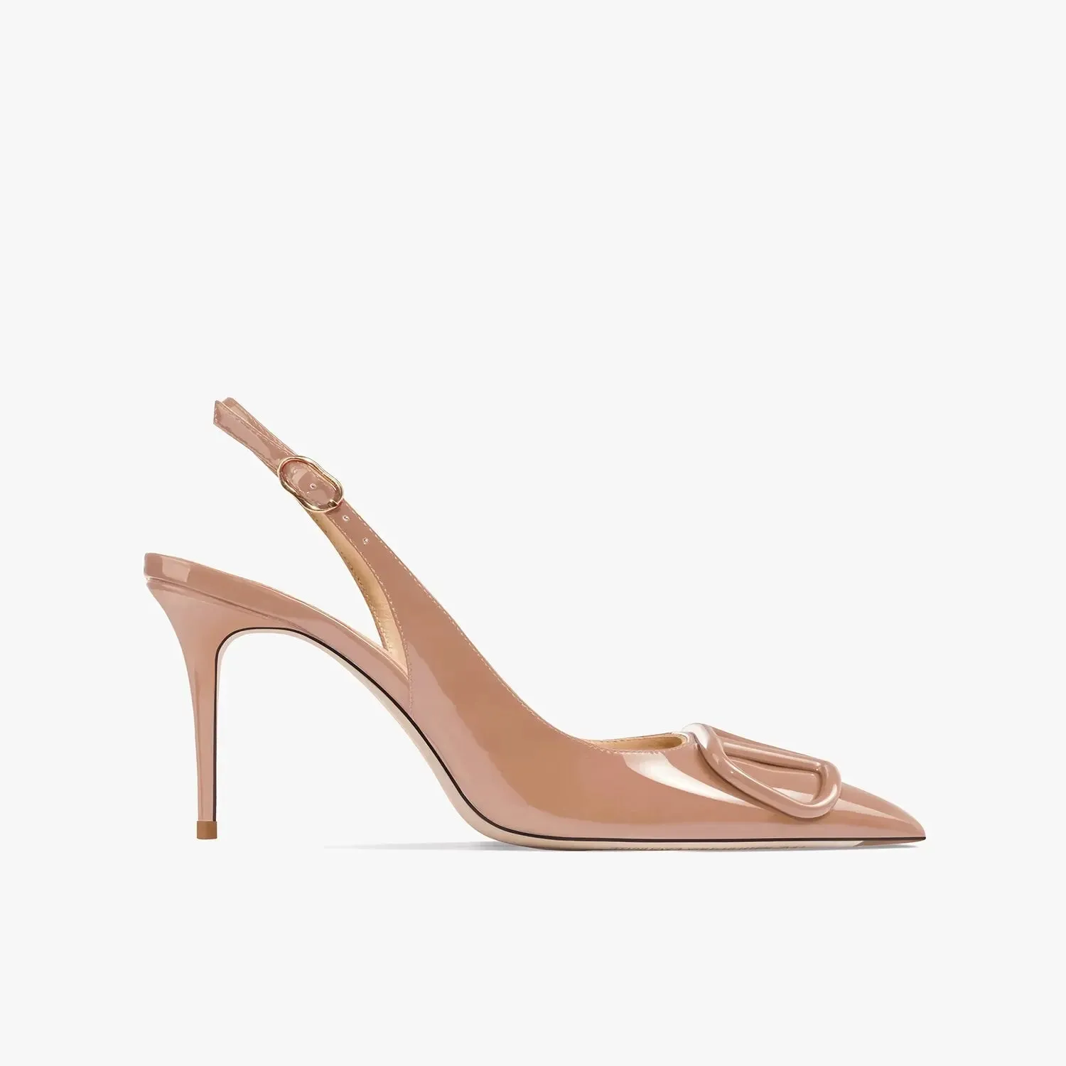 Adora Nude Slingback Sandals