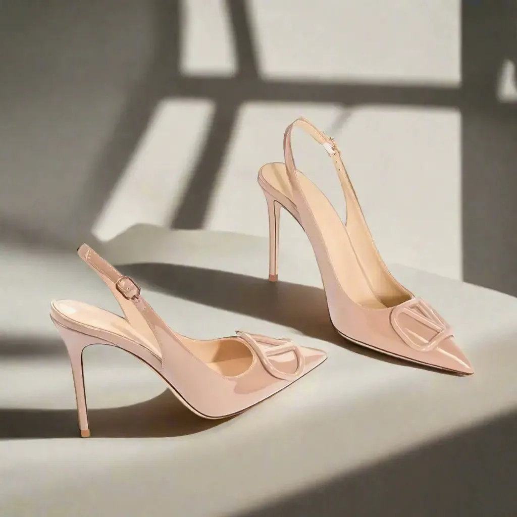 Adora Nude Slingback Sandals