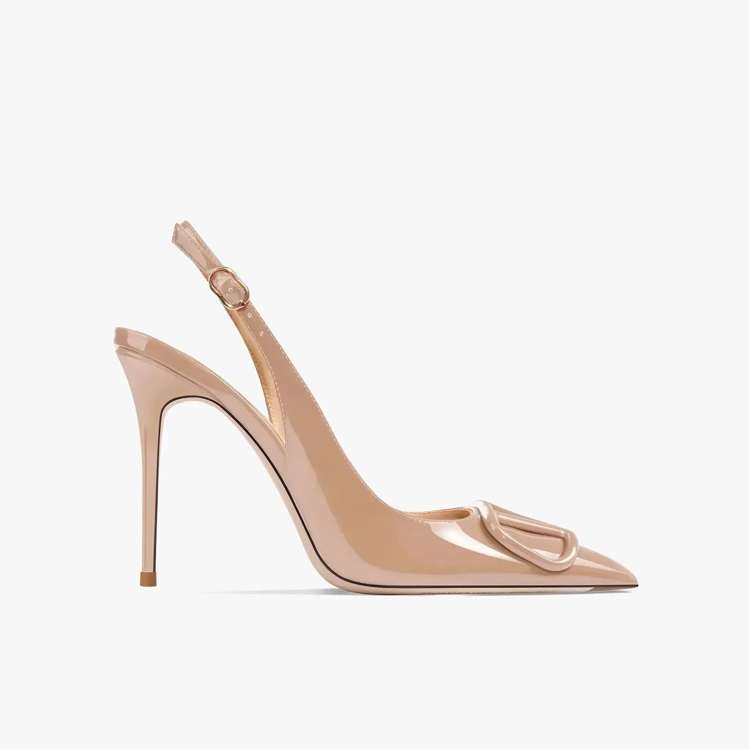 Adora Nude Slingback Sandals