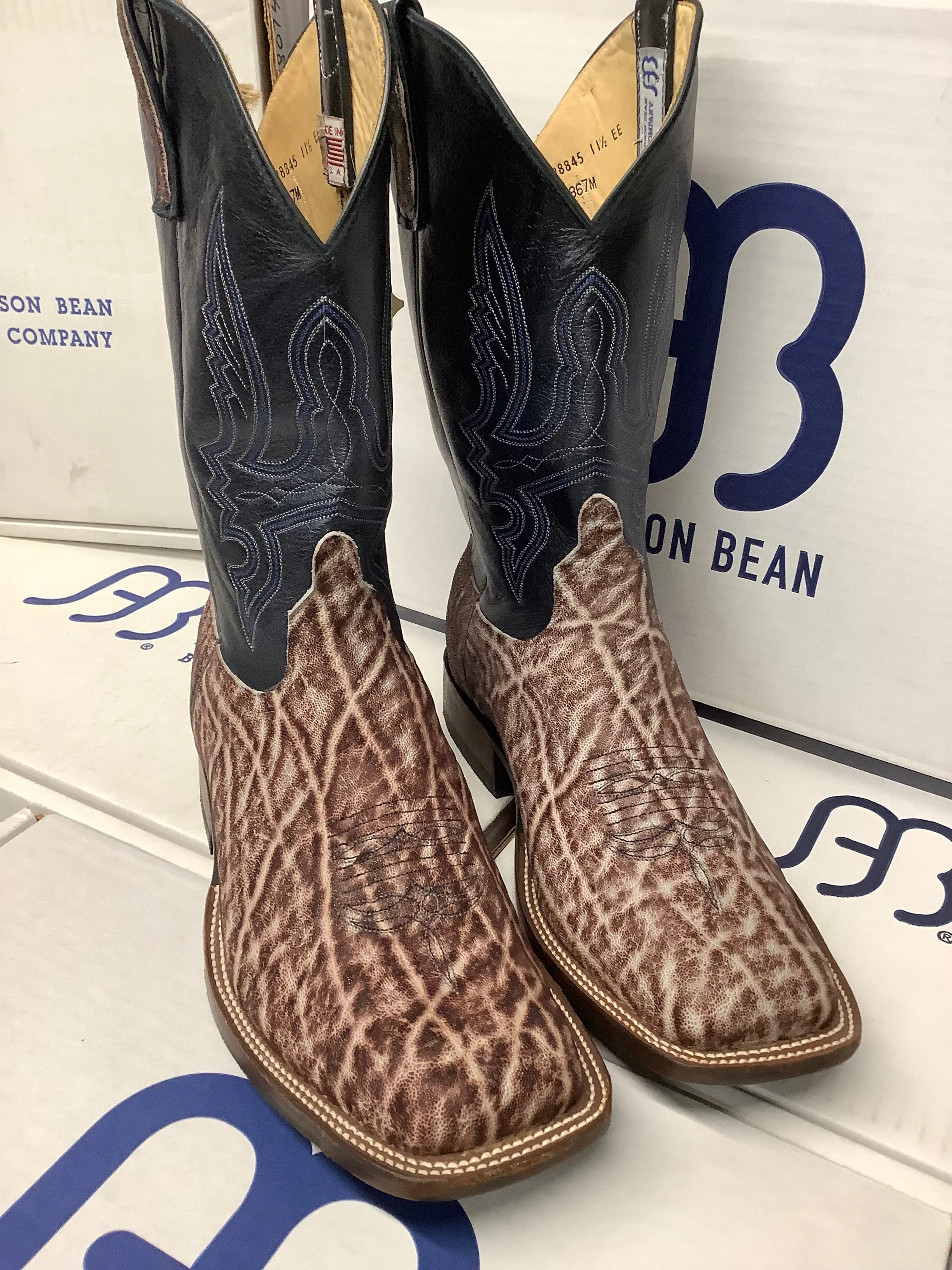 Anderson Bean 4867M 12" Grey Ice Elephant Wide Square Toe
