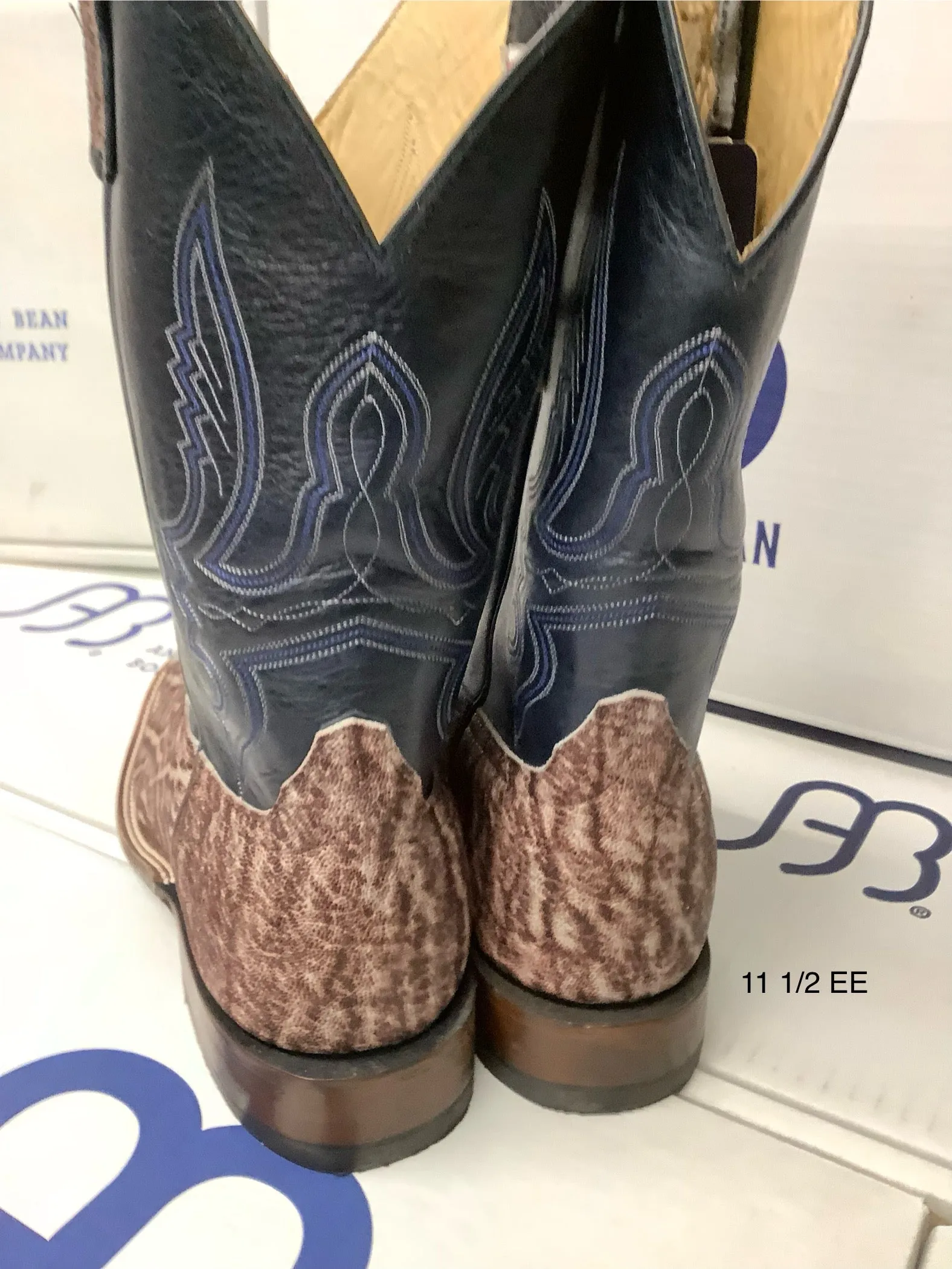 Anderson Bean 4867M 12" Grey Ice Elephant Wide Square Toe