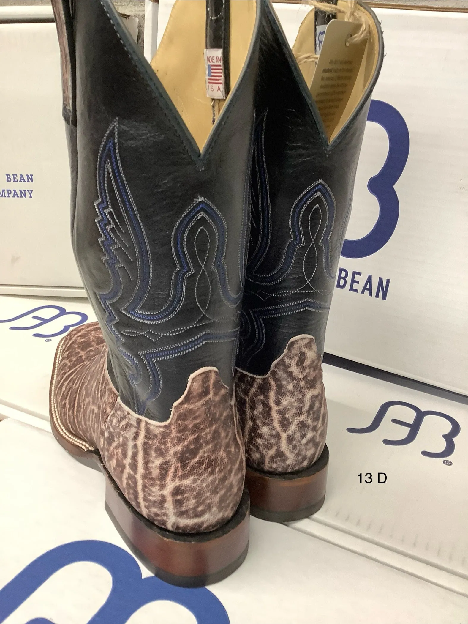 Anderson Bean 4867M 12" Grey Ice Elephant Wide Square Toe