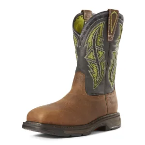 Ariat Mens Workhog Xt Venttek Spear Carbon Toe Work Boot Rye Brown