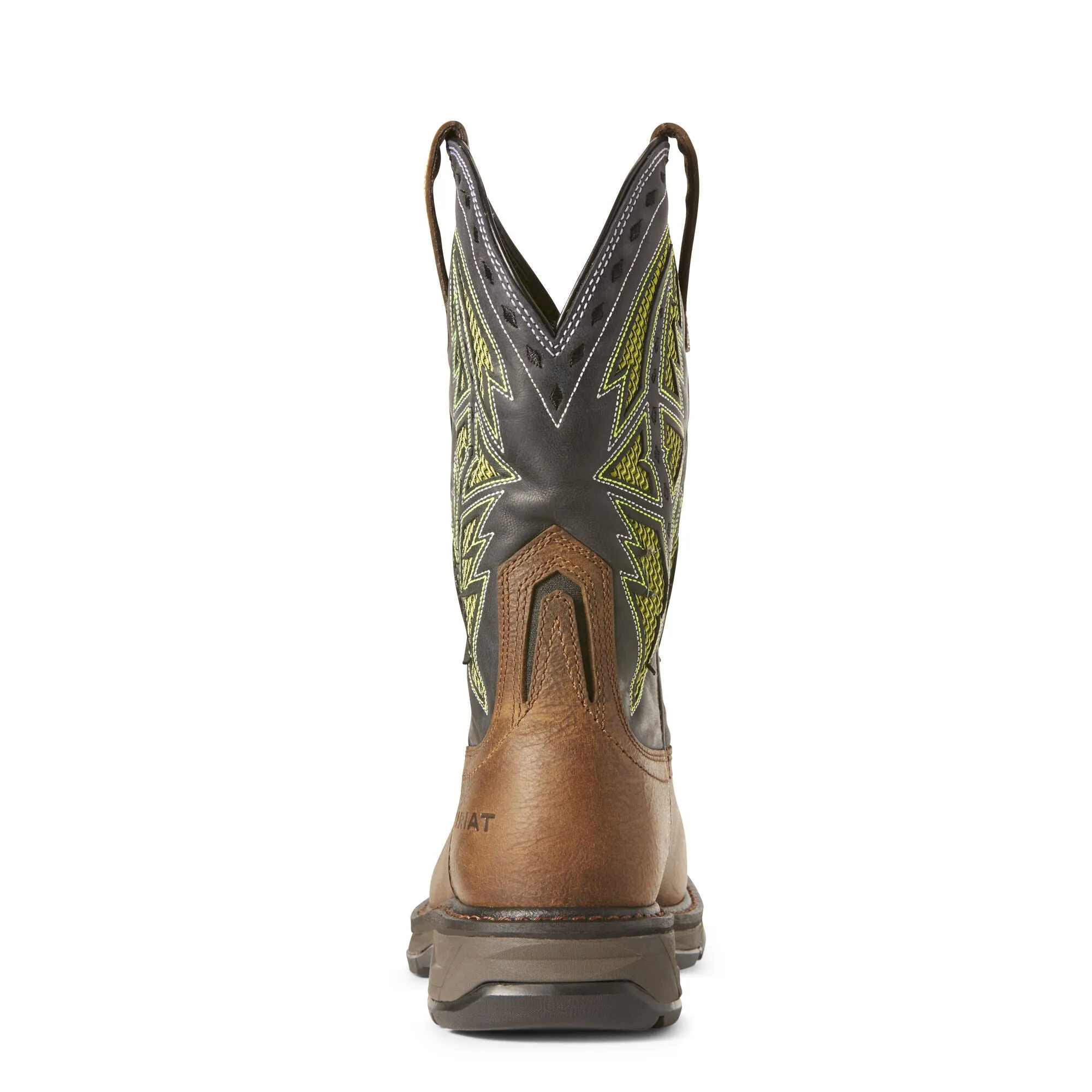 Ariat Mens Workhog Xt Venttek Spear Carbon Toe Work Boot Rye Brown