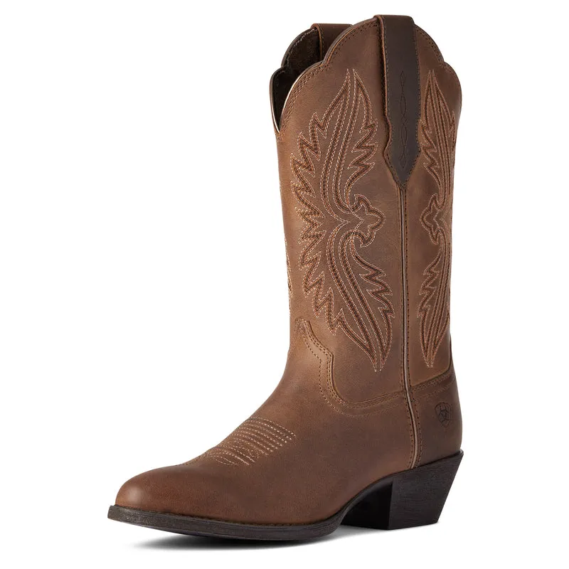 'Ariat' Women's Heritage R Toe - Distressed Brown
