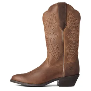 'Ariat' Women's Heritage R Toe - Distressed Brown