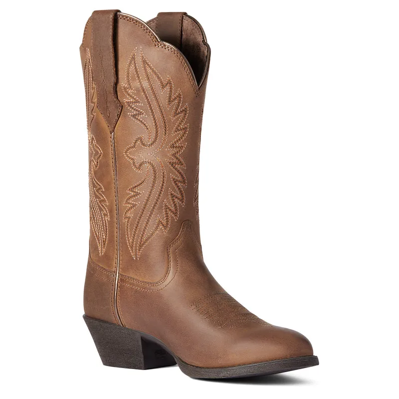 'Ariat' Women's Heritage R Toe - Distressed Brown