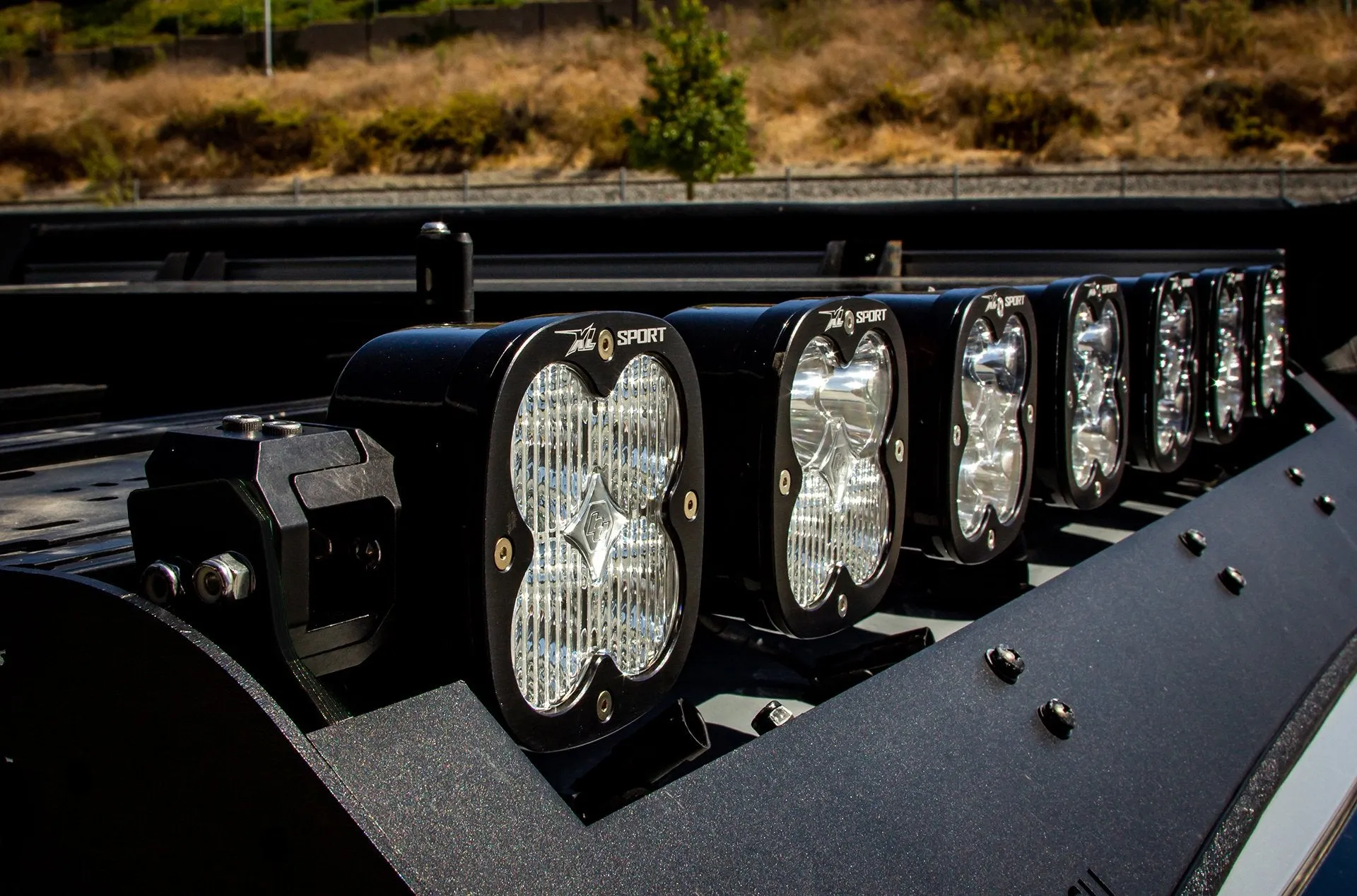 Baja Designs Prinsu/Sherpa Roof Rack 7 XL Linkable Light Bar Kit For 4Runner