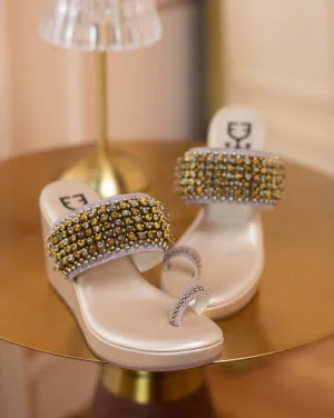 Bead-dazzled : Kolha Wedge - Kareena Kapoor Khan x Fizzy Goblet - Limited Edition