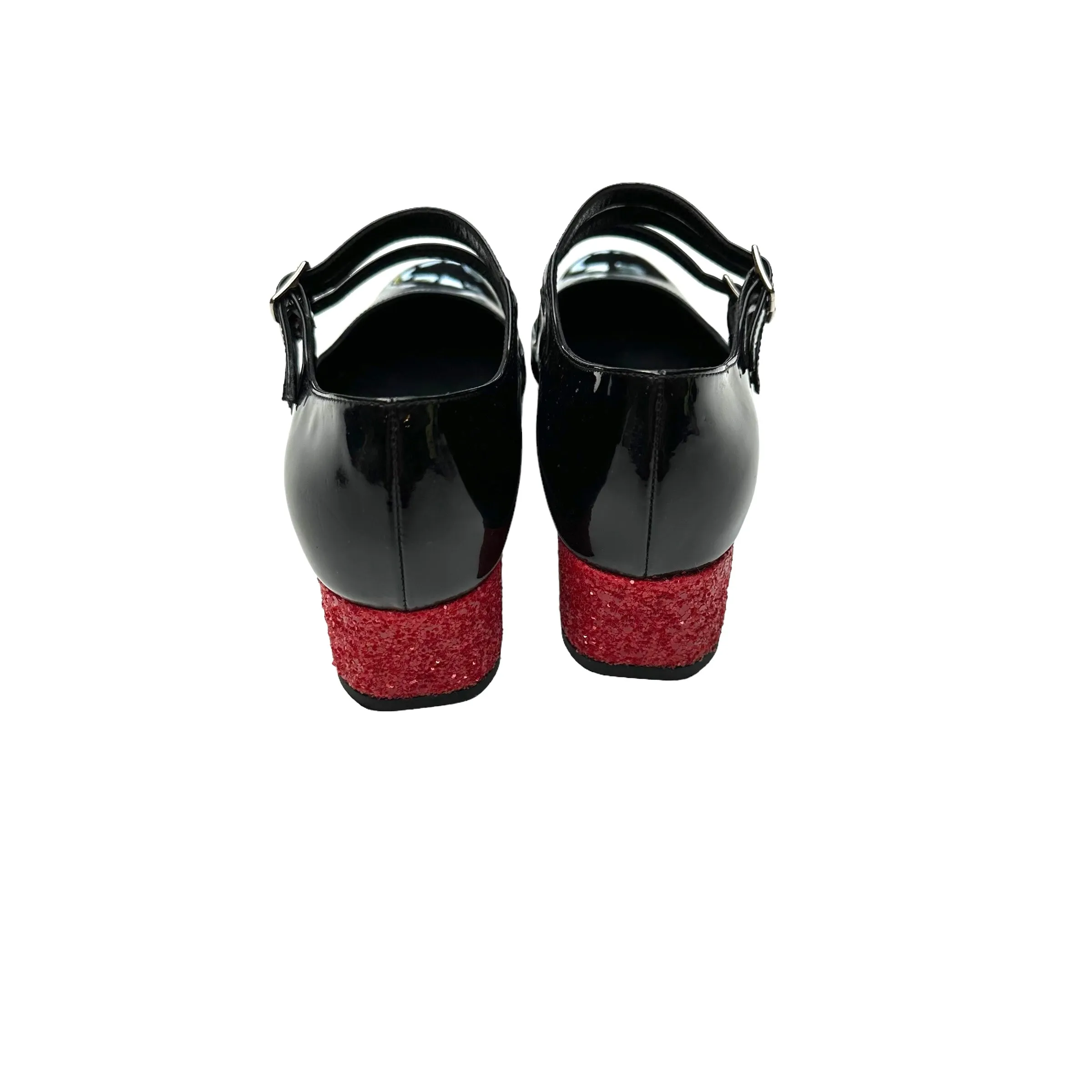 Black Patent Heels - 6.5