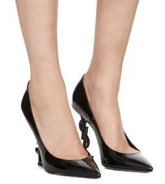 Black Patent Opyum Pumps