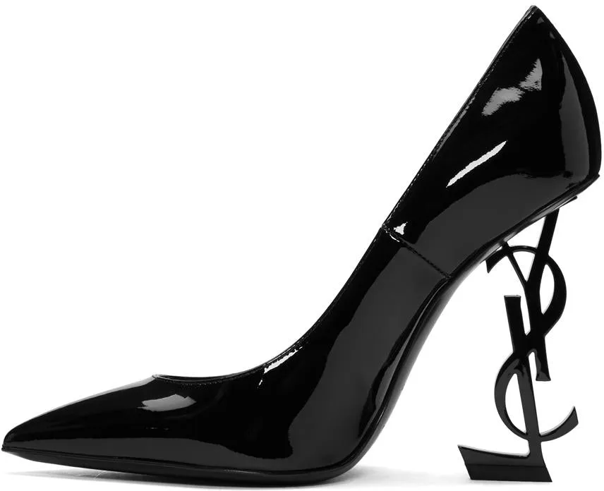Black Patent Opyum Pumps