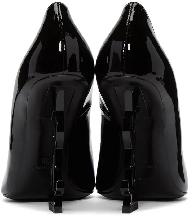 Black Patent Opyum Pumps