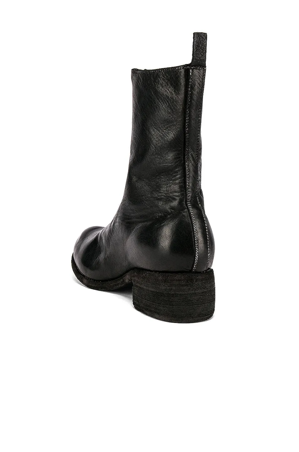 Boots Guidi PL2 Full Grain Horse Front Zip, black