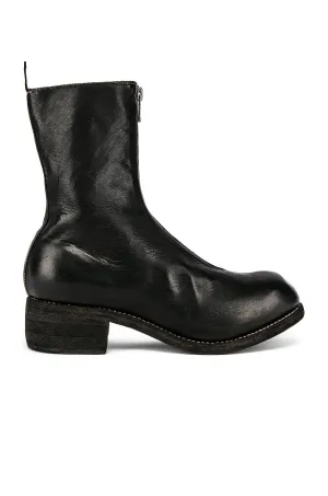 Boots Guidi PL2 Full Grain Horse Front Zip, black