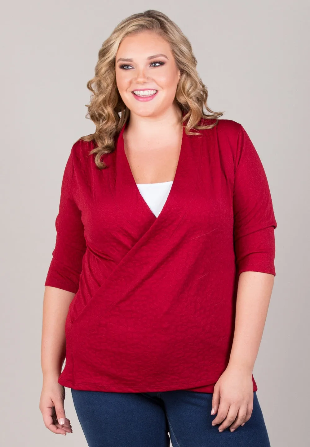 Camille Faux Wrap Top