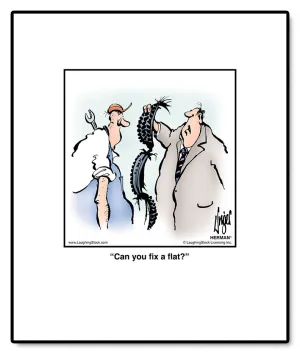 Can you fix a ﬂat?