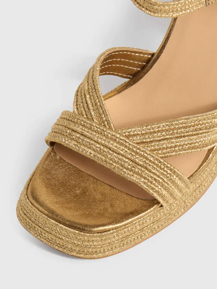 Castaner VALLE Heeled Sandals In Old Gold 023116 3006