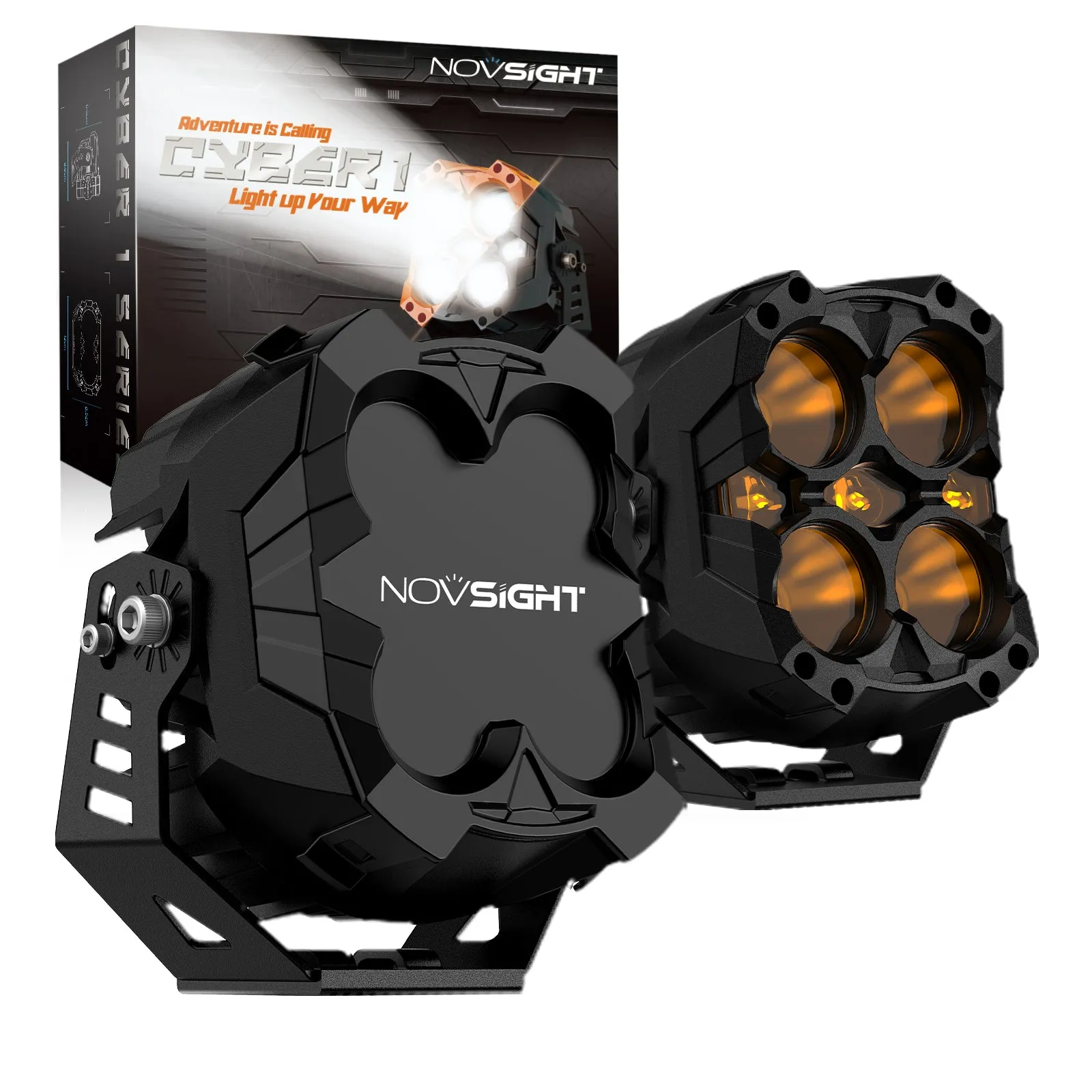 CYBER1 Series 6-inch LED Pod Lights Kit for ATV