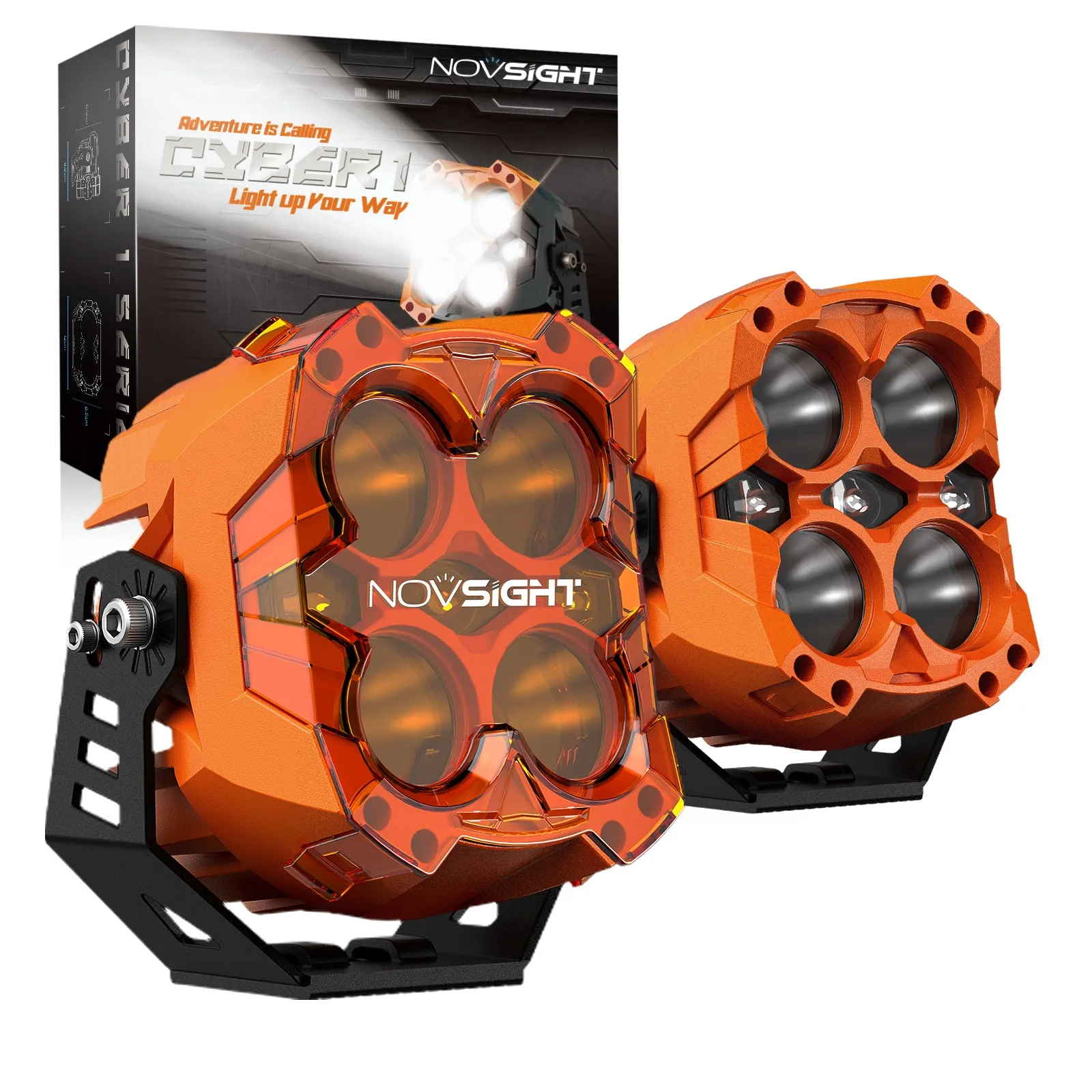 CYBER1 Series 6-inch LED Pod Lights Kit for ATV