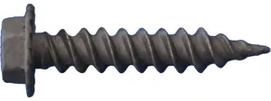 Daggerz 10" x 4" Hex Washer Head Bronze Metal Screws with Serrations Sheet - 1000 Qty