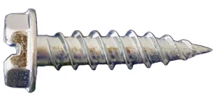 Daggerz 8" x 3/4" Slotted Hex Washer Head Needle Point Screws - 10000 Qty