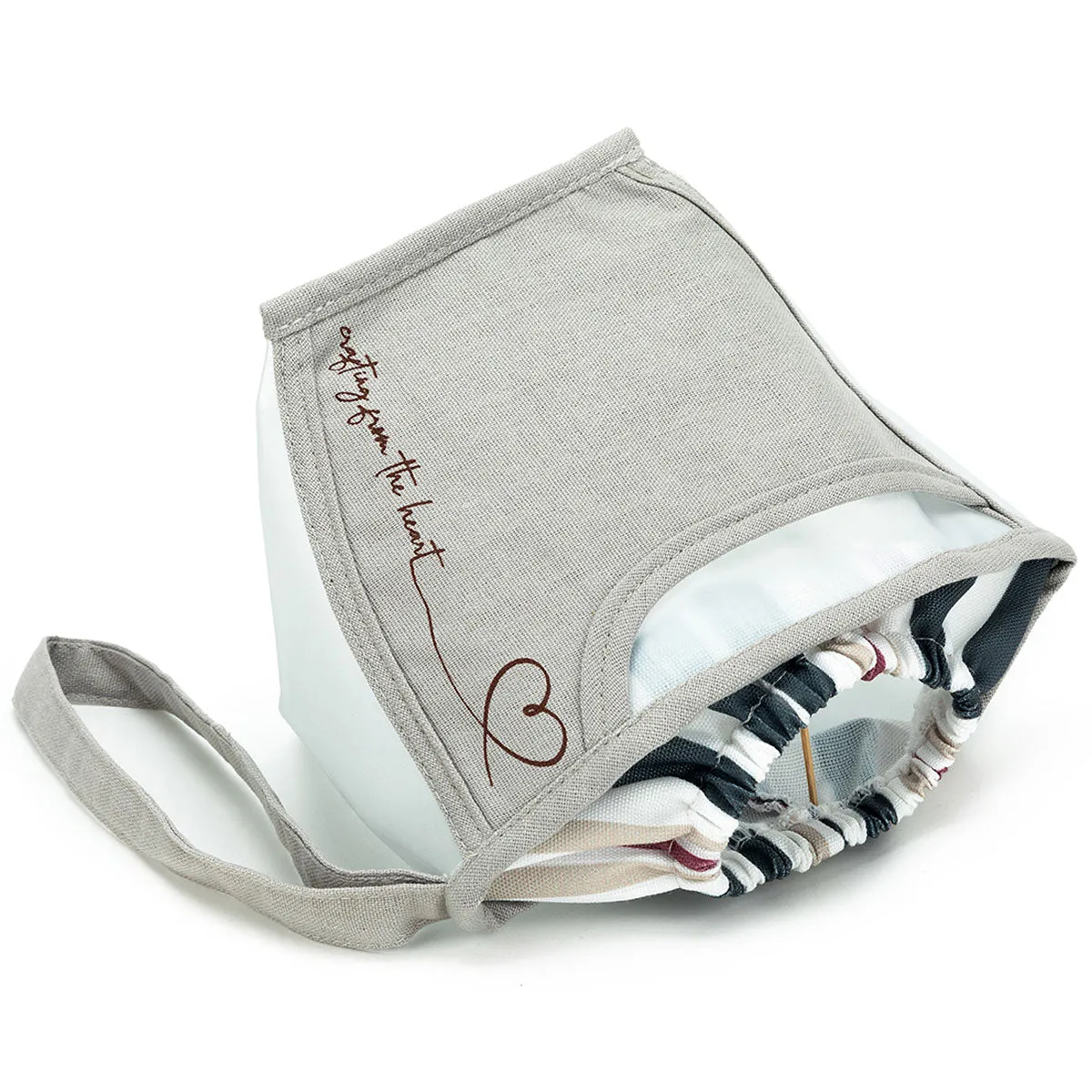 della Q Chicken Boots Clear Wristlet - *Linen - Wine