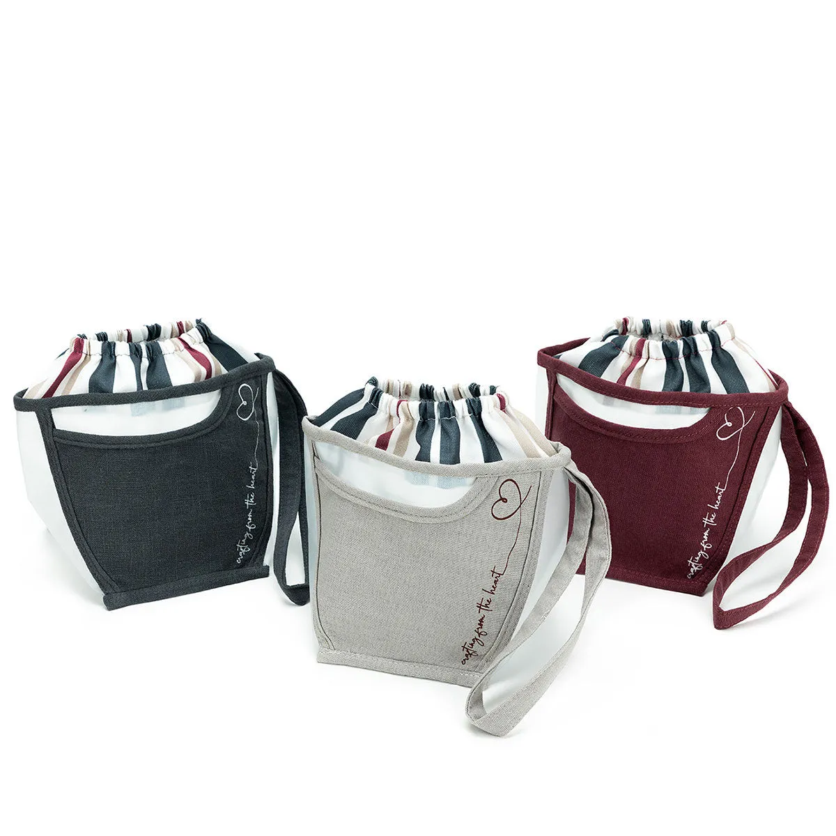 della Q Chicken Boots Clear Wristlet - *Linen - Wine