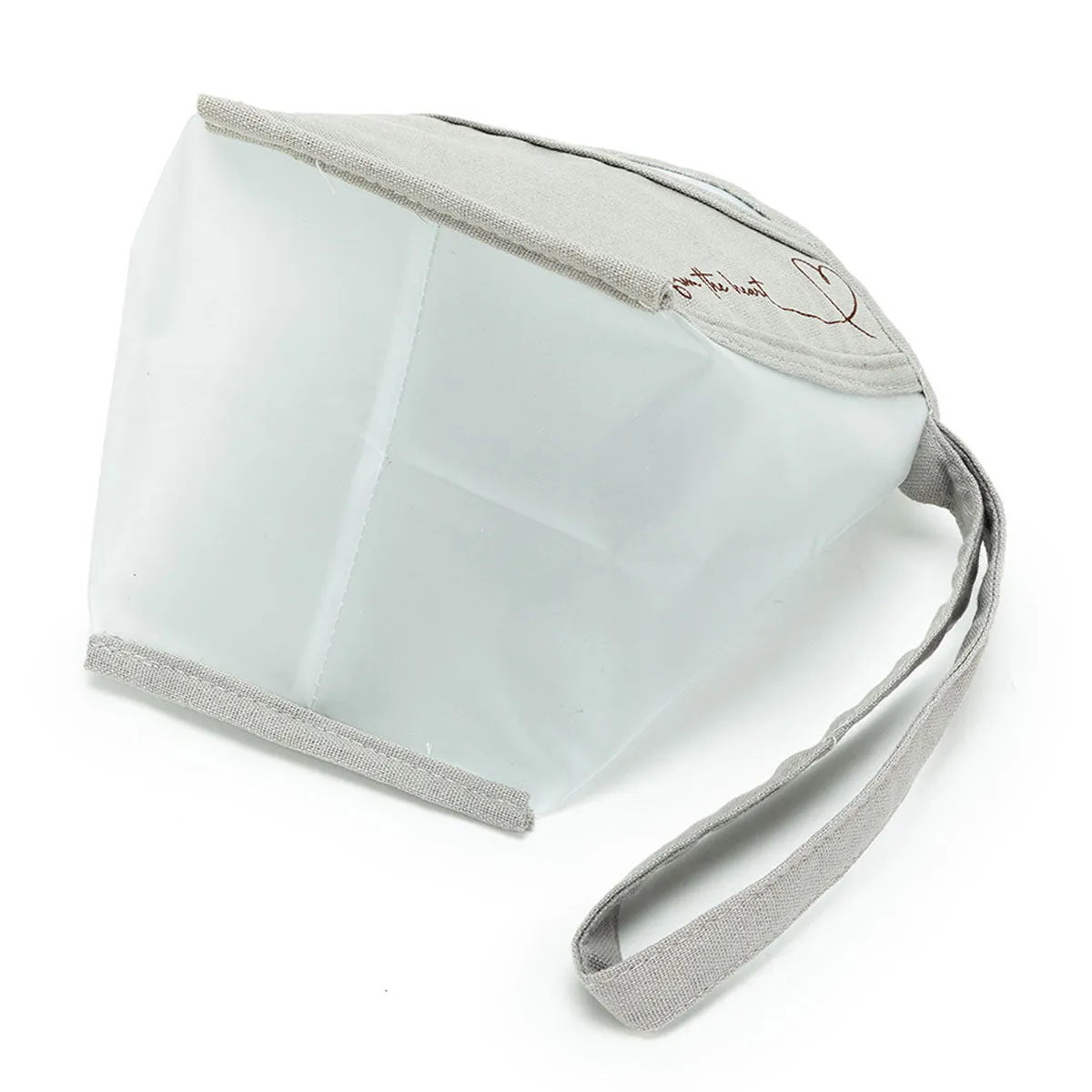 della Q Chicken Boots Clear Wristlet - *Linen - Wine
