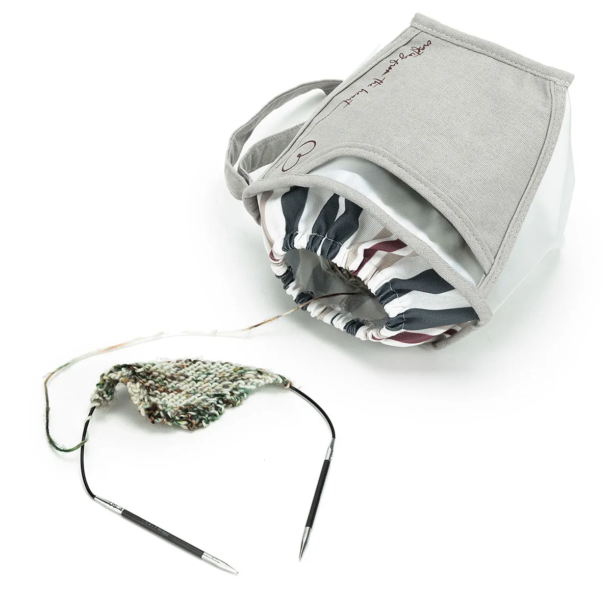 della Q Chicken Boots Clear Wristlet - *Linen - Wine