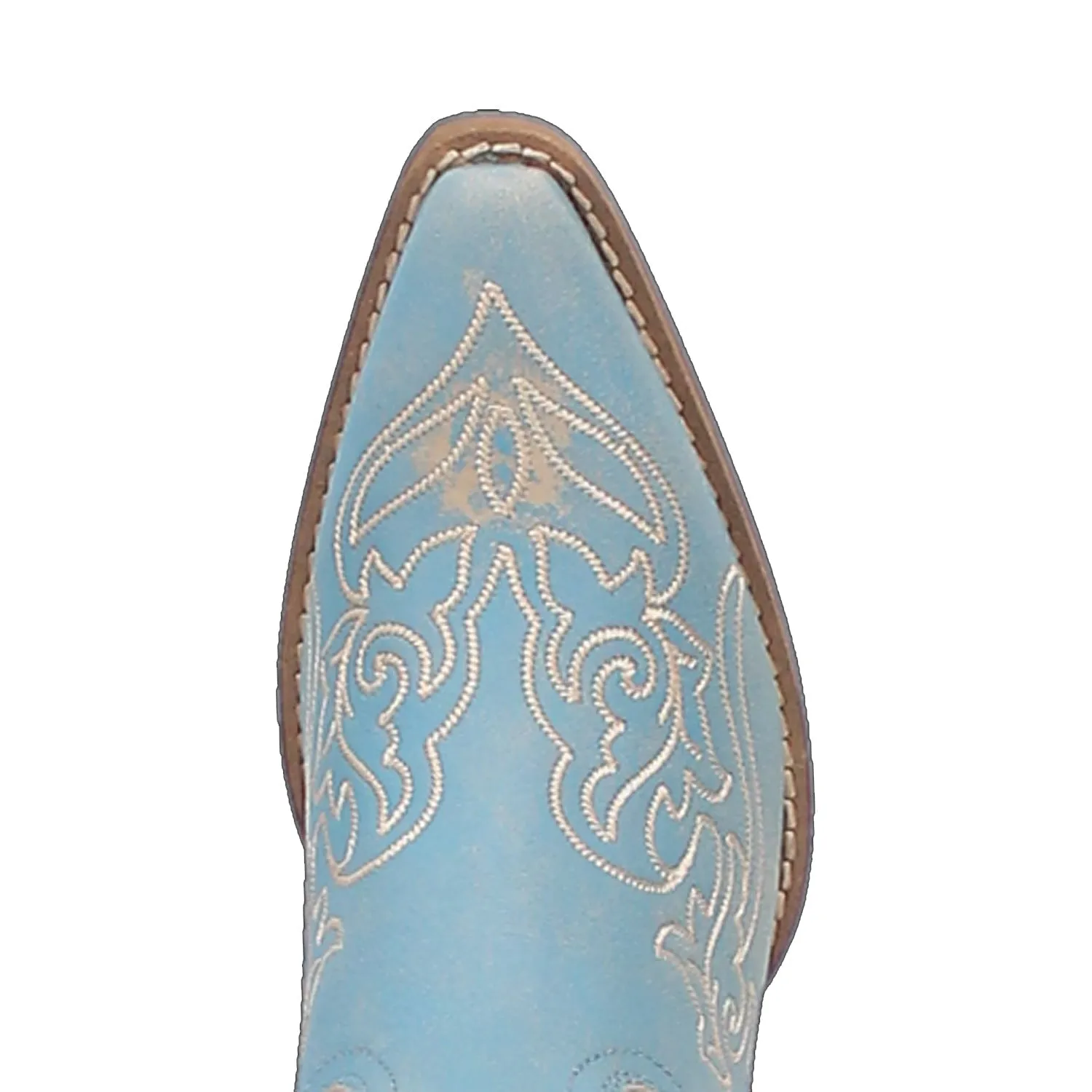 Dingo Womens Flirty N Fun Blue Leather Cowboy Boots