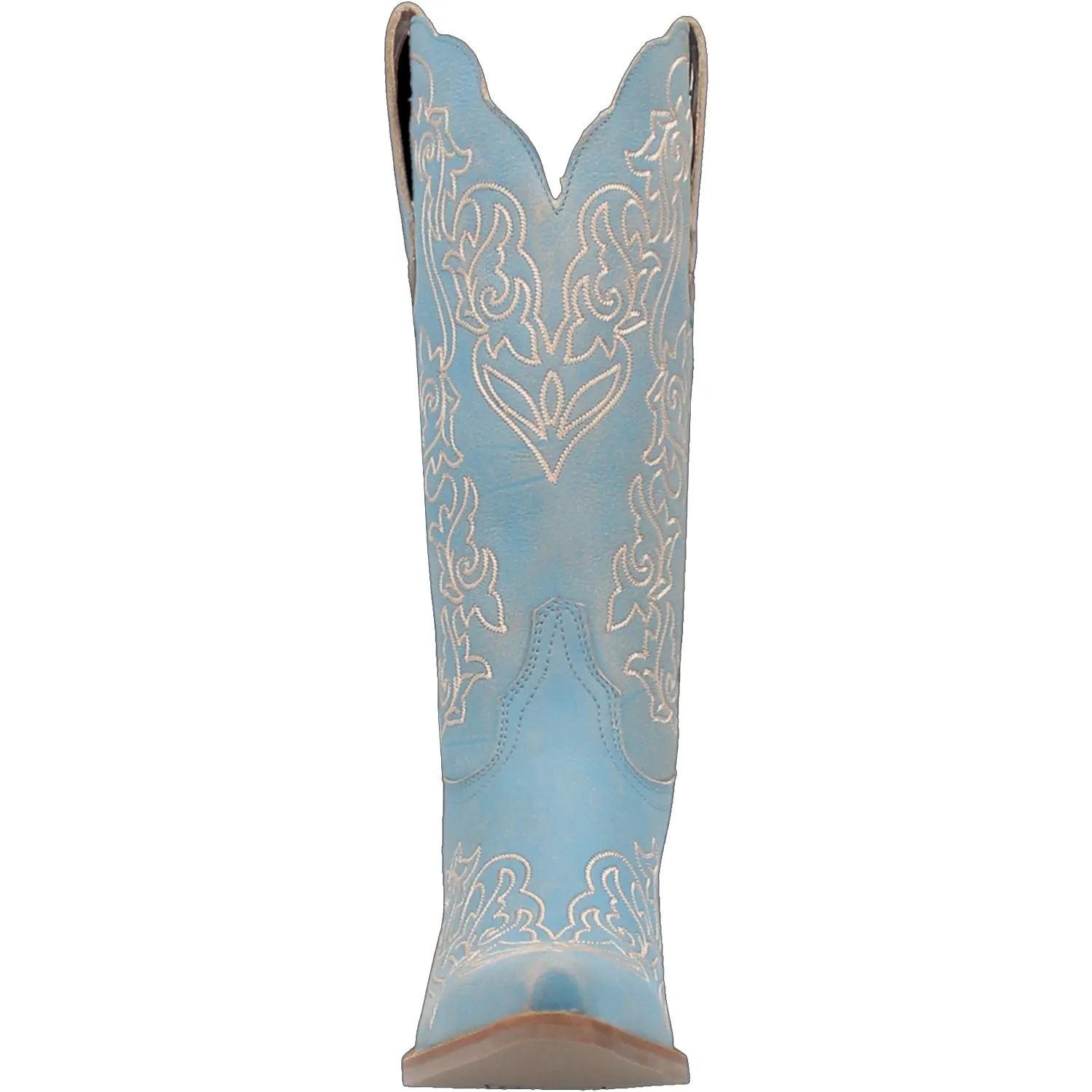 Dingo Womens Flirty N Fun Blue Leather Cowboy Boots