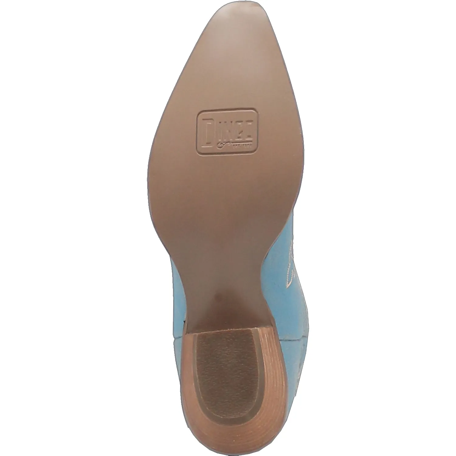 Dingo Womens Flirty N Fun Blue Leather Cowboy Boots