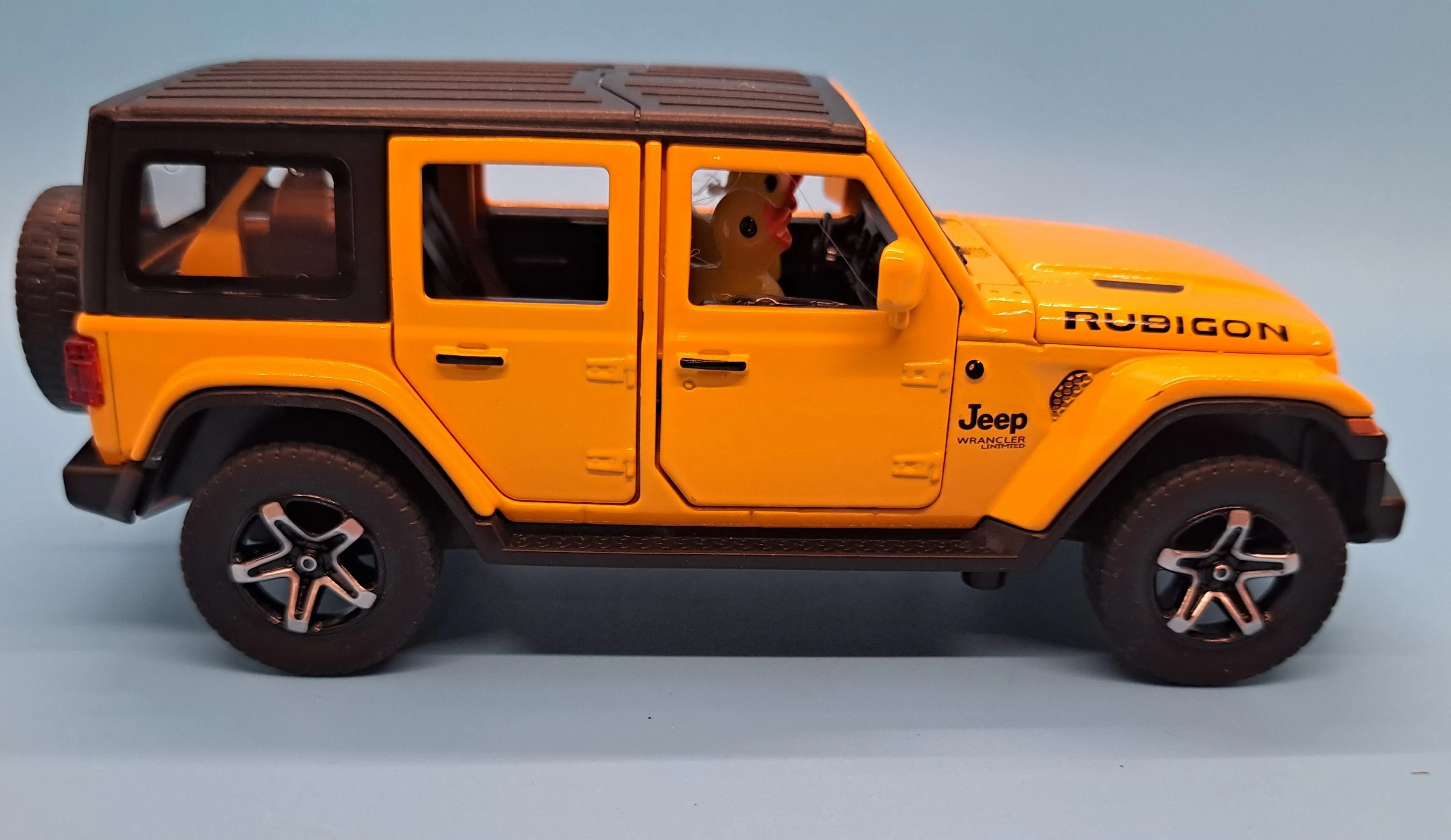Duck Driven die cast model Jeep Wrangler