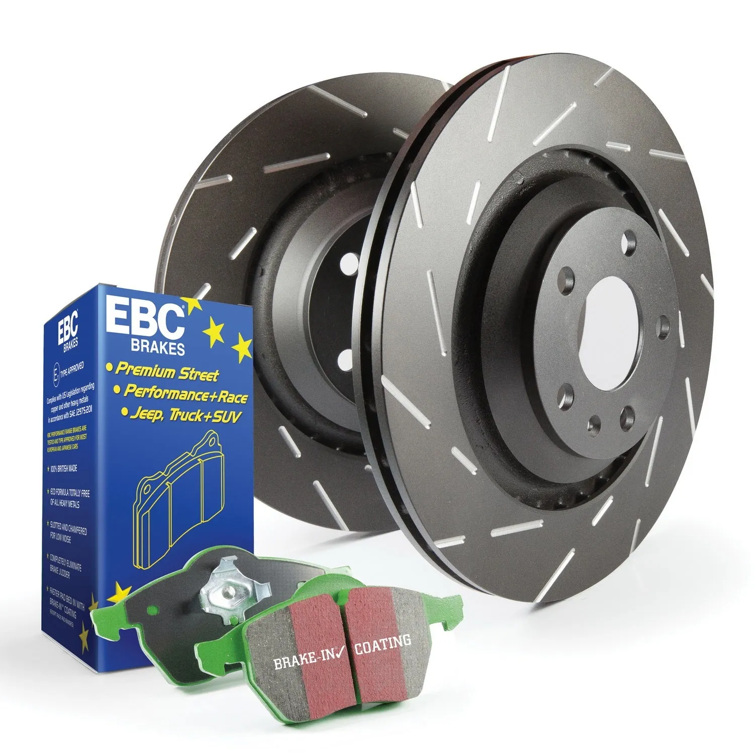 EBC Brakes S2KF1417 S2 Kits Greenstuff 2000 and USR Rotors