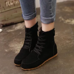 Flat Ankle Snow Motorcycle Boots