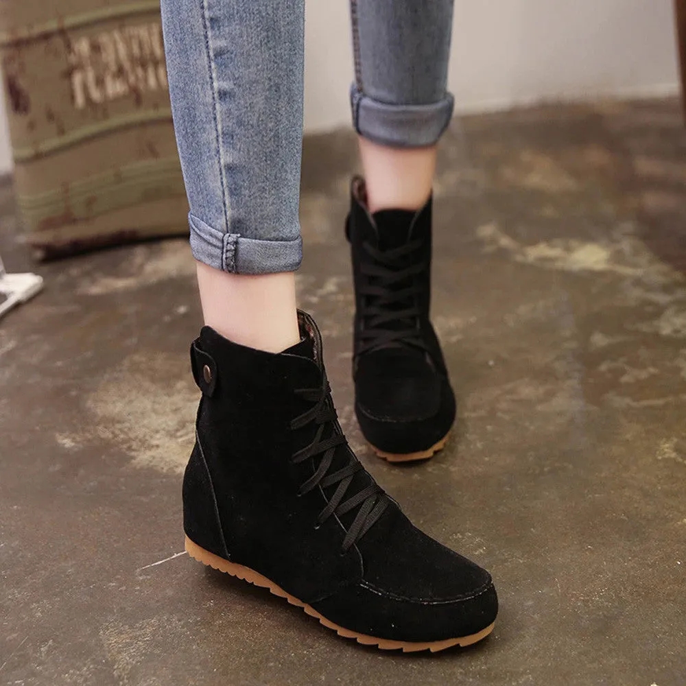 Flat Ankle Snow Motorcycle Boots