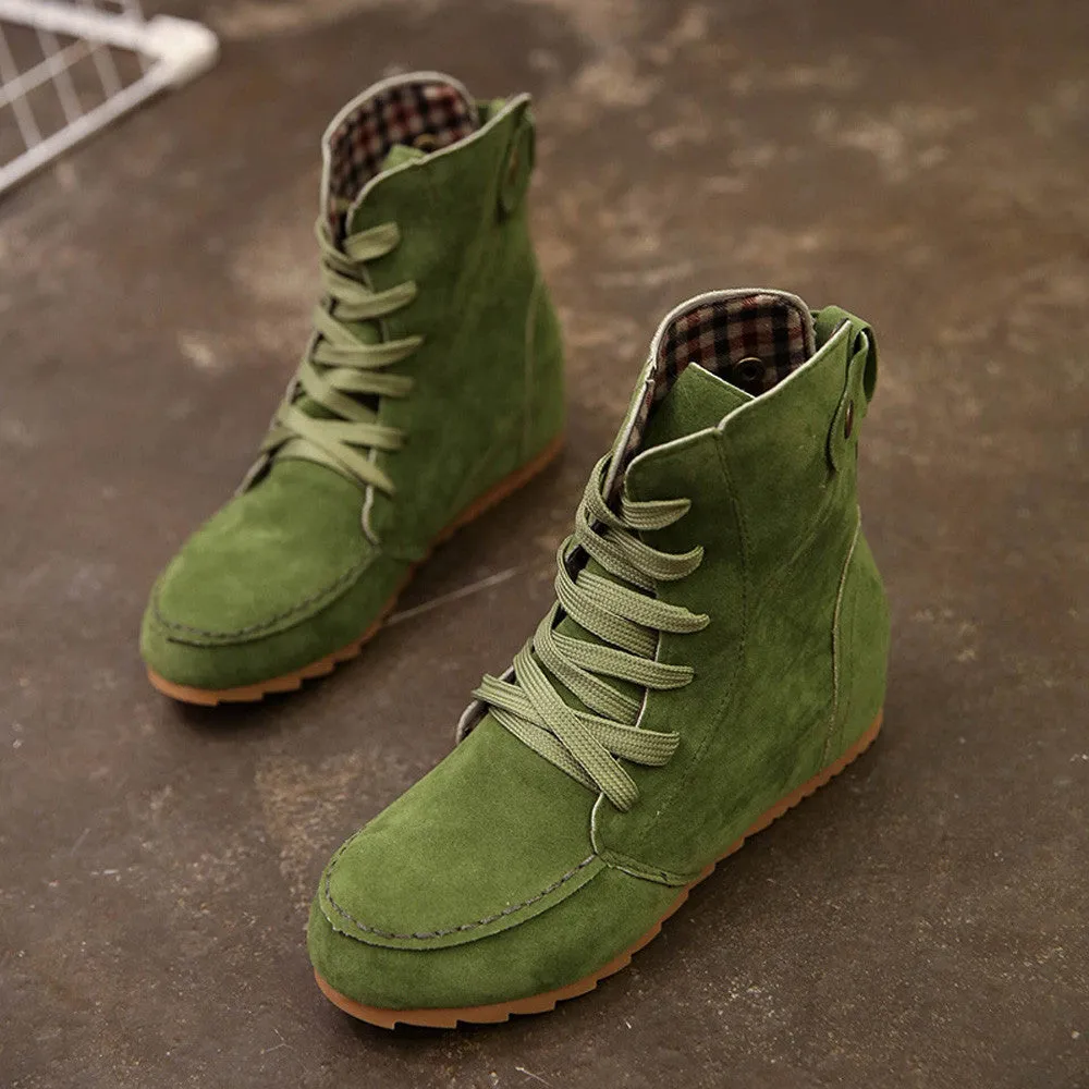 Flat Ankle Snow Motorcycle Boots