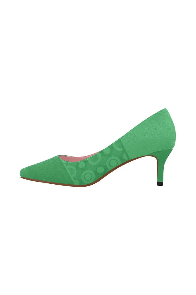 Go Green Women's Pointed Toe Low Heel Pumps