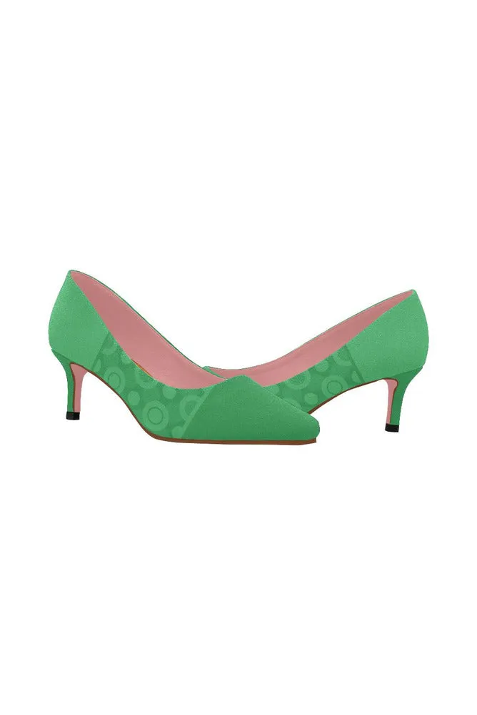 Go Green Women's Pointed Toe Low Heel Pumps