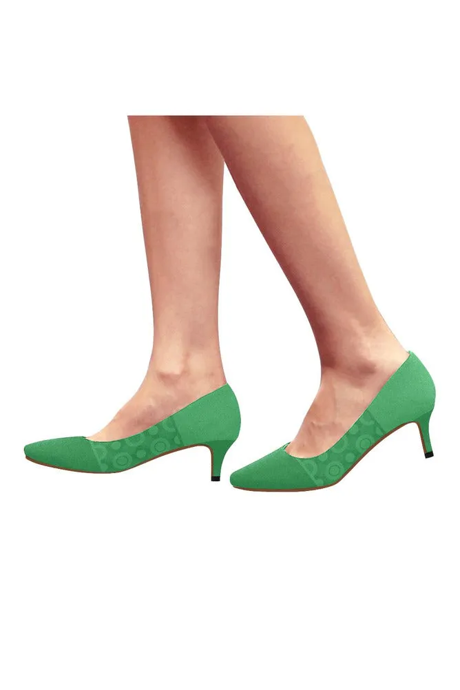 Go Green Women's Pointed Toe Low Heel Pumps