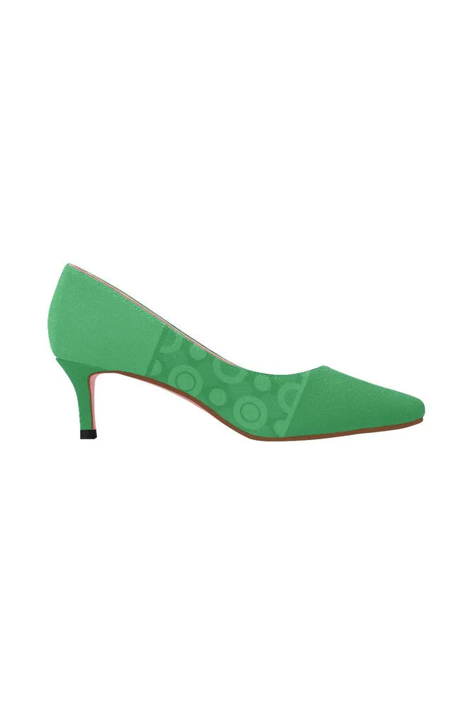 Go Green Women's Pointed Toe Low Heel Pumps